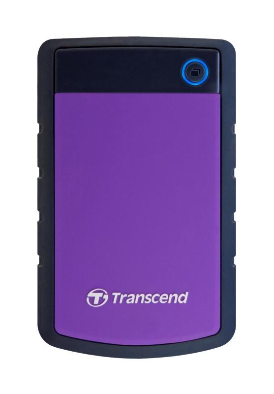 トランセンドジャパン Transcend ポータブルHDD 2TB 【PS5/PS4 メーカー動作確認済】 耐衝撃 USB3.1 Gen1 3年 TS2TSJ25H3P(パープル)