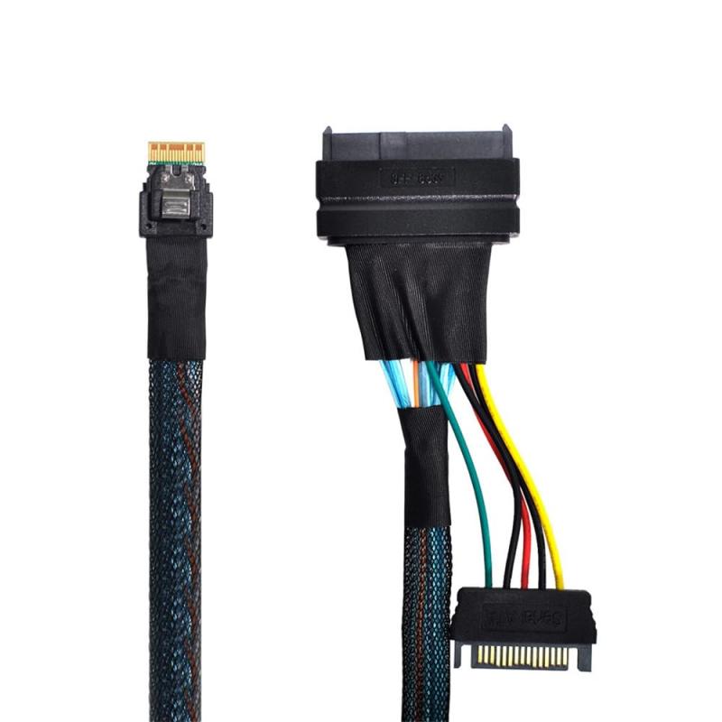 Xiwai U.2 U2 SFF-8639 から Slimline SFF-8654 4i NVME PCIe SSDケーブル メインボードSSD 750 p3600 p3700 M.2用