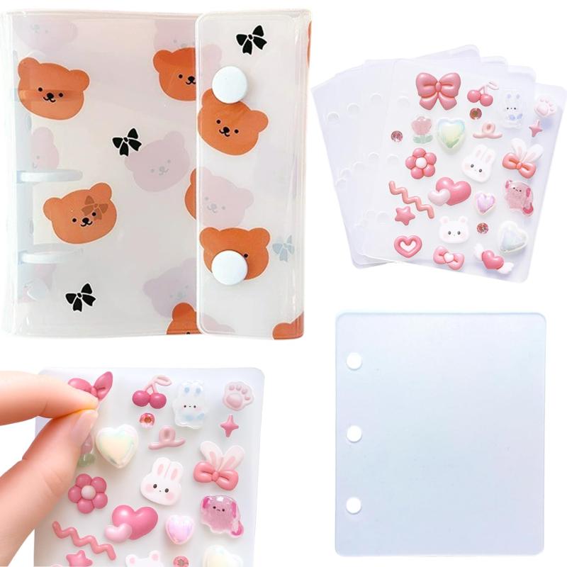 楽天市場】AbonAbon シール帳 A8 透明 シール専用 はがせる 台紙