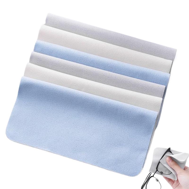 BOJIDO Kyung Saem Cloth Natural Chamois Leather Cleaning Cloth, Set of 9, 15 x 15 CM, Soft, Thick, Doesn't Damage Lenses, Doesn't Fluff, Double Sided Use, Glasses Wipes, Stringed Instrument Cloth, Smartphone LCD Screen Wipes (