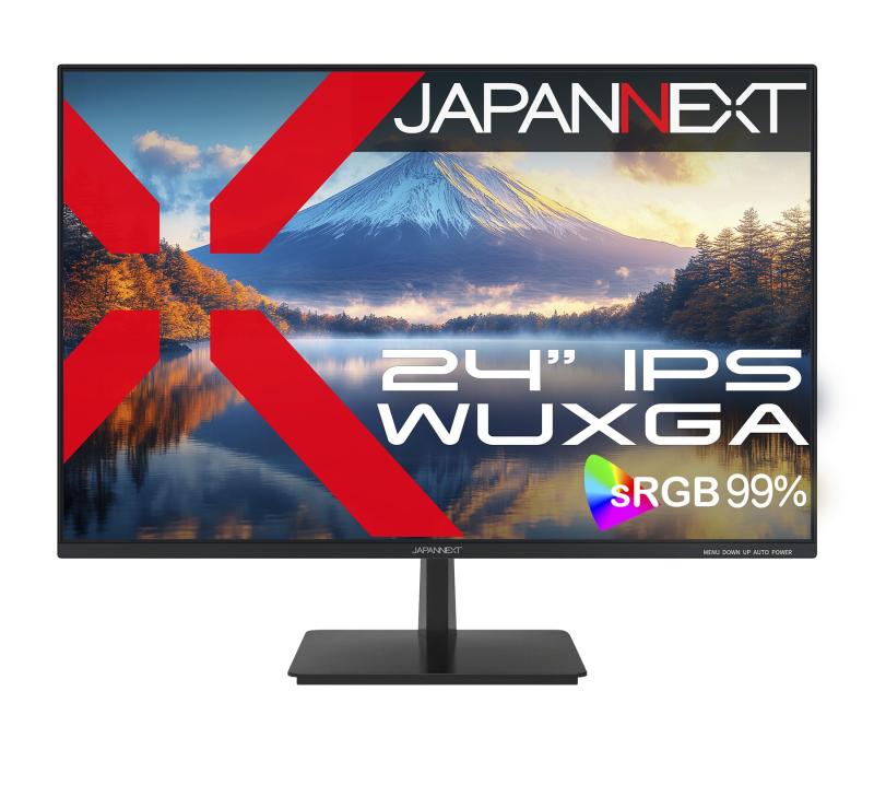 【ECサイト】 JAPANNEXT 24インチ IPSパネル搭載 WUXGA(1920x1200)解像度 液晶モニター JN-i24WUXGA HDMI VGA sRGB:99% 【2年】