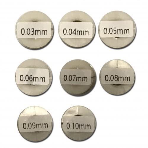 (線径比較)極細エナメル線 0.03mm～0.10mm 8種 各200m 2UEW FINCOPWIRSAM