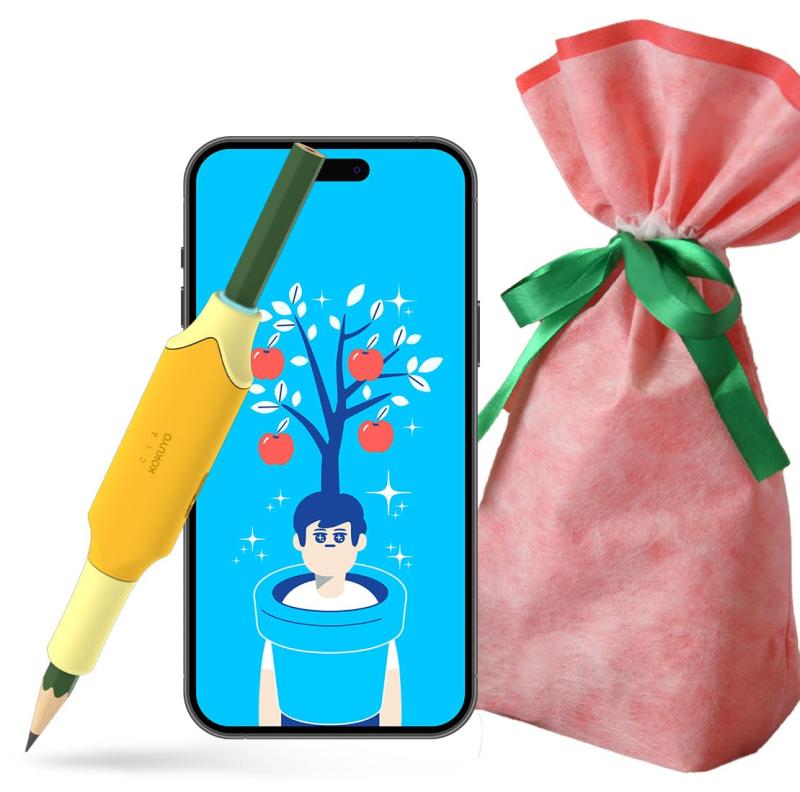 コクヨ(KOKUYO) しゅくだいやる気ペン ラッピング包装【iOS・Android両対応】(イエロー（NST-YRK2Y）)｜うたかた雑貨
