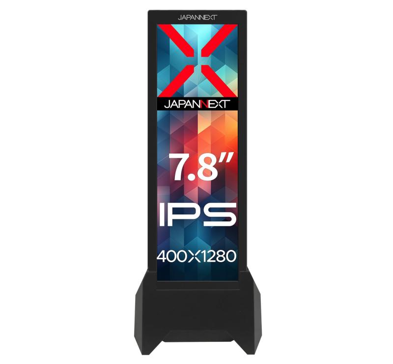 【整備済み品】JAPANNEXT 7.8インチ IPSパネル搭載 400x1280解像度 小型縦型モバイルモニター JN-MD-IPS7842 USB Type-C miniHDMI スタンド付き 【2年】|うたかた雑貨