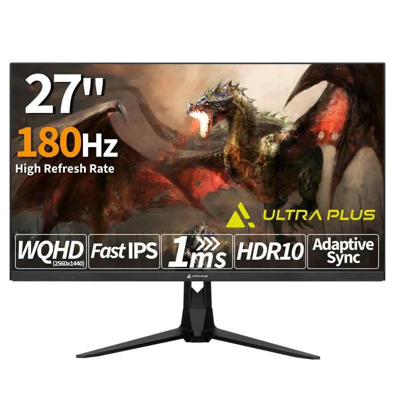 プリンストン大学 27型 ゲーミング 管する 180サイクル 非光輝 FastIPS 1ml/s(GtG) 350シーディー/平方メートル Adaptive?Sync HDR10 HDMI x2 Displayport x2 ハイリフレッシュレート 金棒引き3W+