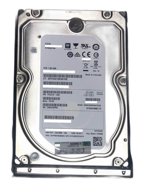 MB4000JVYZC 0第四次元 HPE 4結核症 SAS 12G 7.2K LFF SC 512e DS HDD