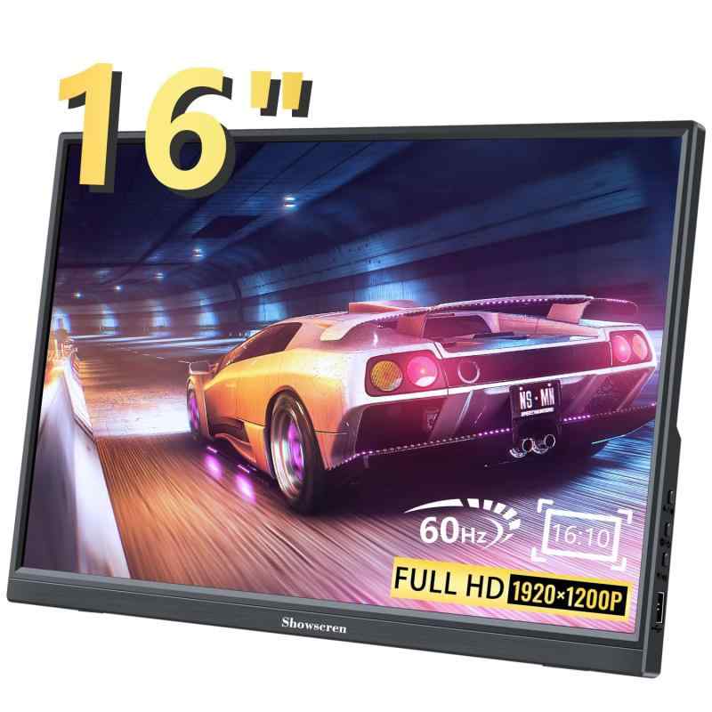 万覚え帳マイコン用携帯型管する 1920x1200P FHD 60サイクル 内蔵金棒引き、HDMI USB-C管する外後ばらい映写幕付き添い人