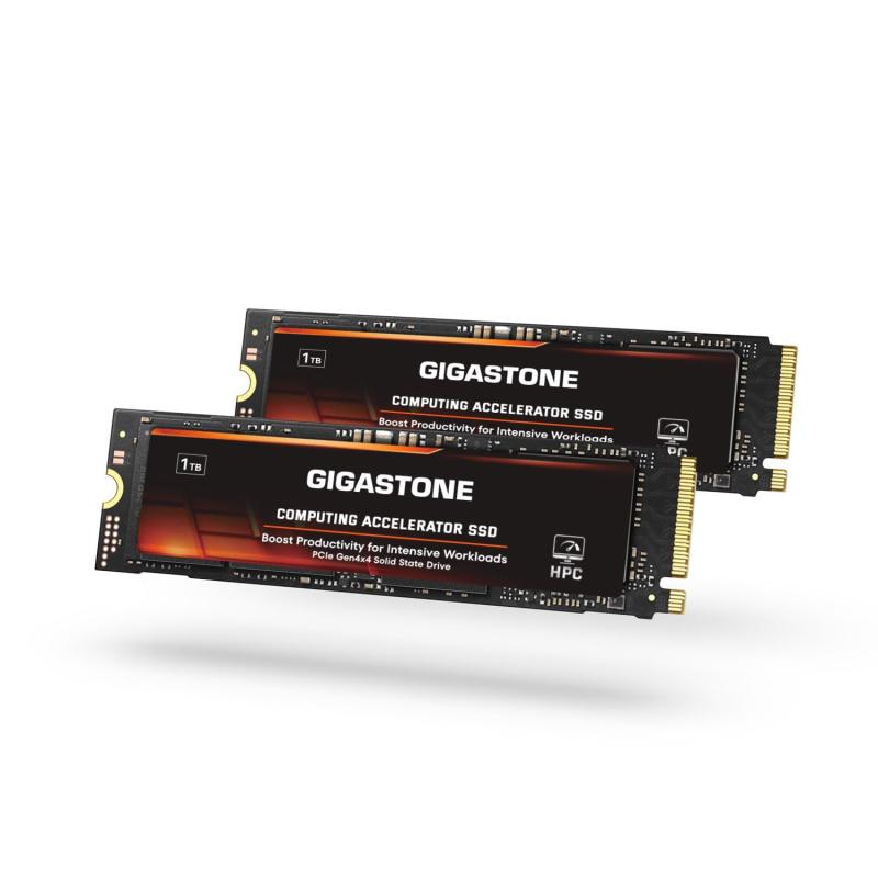 GIGASTONE HPC Computing M.2 SSD 1結核症 (2容器に並べる) PCIe 4.0 NVMe SSD ホストメモリバッファキャッシュ加速度機敏さ コーディング ビッグ資料集約型細工物読み込む、5000MB/s 内蔵ソリッドステート運転