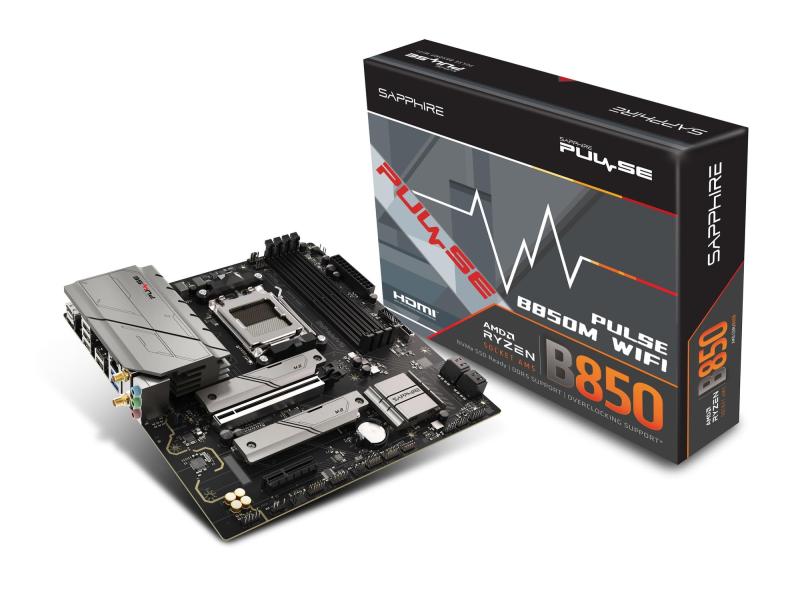 SAPPHIRE PULSE B850M WIFI Micro-ATXマザーボード 52123-04-40G MB6839