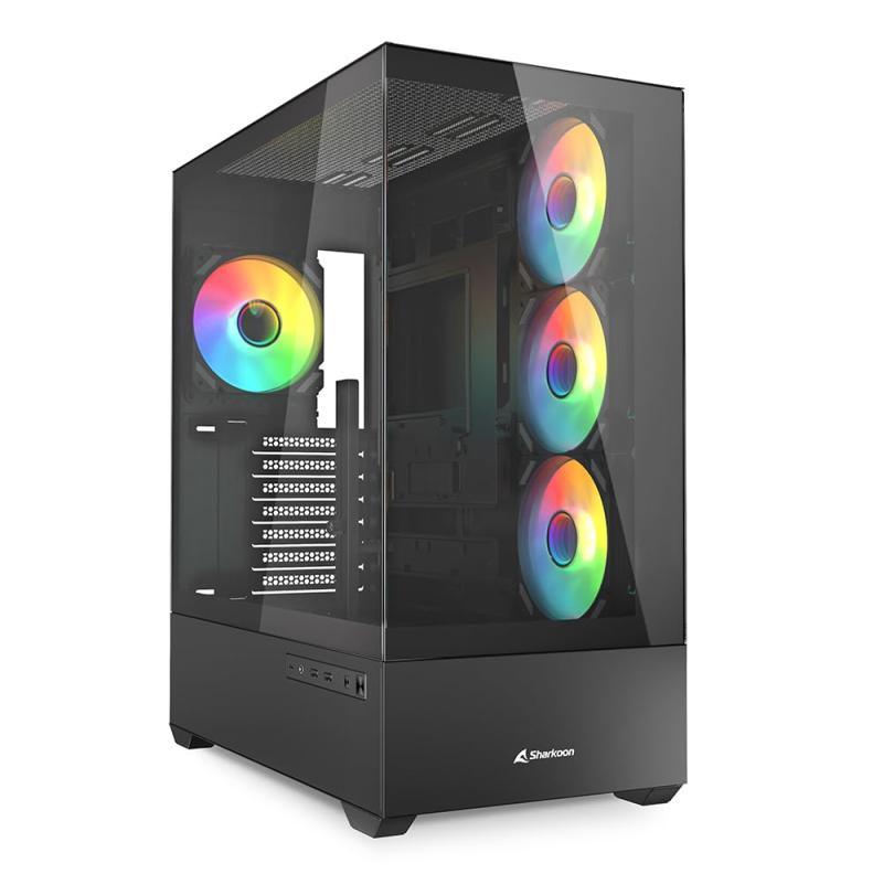 Sharkoon うしろ側繋ぎ相応う真っただ中円柱パソコン入れもの