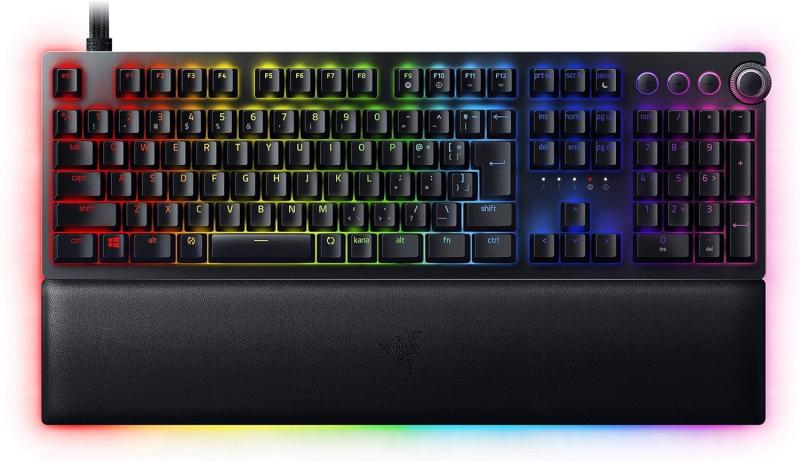 Huntsman V2 Analog JP ゲーミングキーボード 日本語 JP取り合わせ アナログオプティカルスイッチ 自然調整能力のあるなアクチュエーション ダブル打つこと PBT 手がかり旗がしら リストレスト Chroma RGB RZ03-03610900-R3J1
