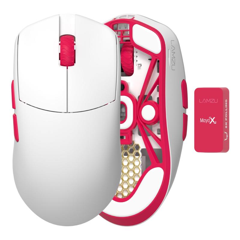 LAMZU MAYA X REJECTモデル【8Kドングル入り】 ゲーミングマウス 無線 軽量 47g type-C 充電 ワイヤレス リジェクト×ラムズ REJECT SPECIAL EDITION