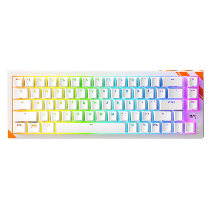 CHERRY XTRFY K5 Pro TMR 有線磁気キーボード TMR磁気スイッチ技術 0.01mmラピッドトリガー Cherry Crystal Magnetic Switch ドイツ設計 8000Hz ホットスワップ機構 アクチュエーション調整可|うたかた雑貨
