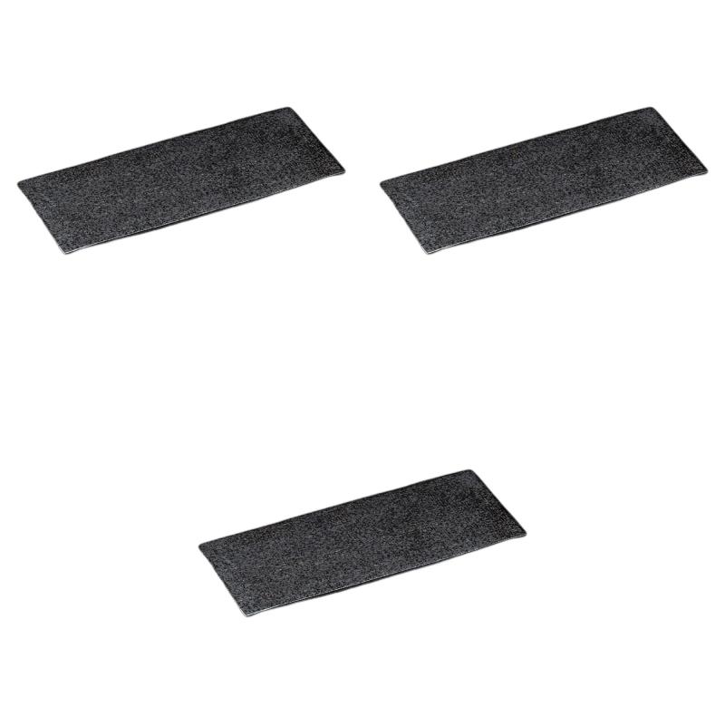 セトモノホンポ(Setomonohonpo) 3個セット いぶし黒まな板皿 [ 30.5×12.5×1.7cm ] | 長皿陶磁器