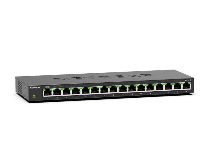NETGEAR 卓上型パウダーコンパクト アンマネージスイッチングハブ GS316 ギガビット 16界面 静音愛読者受け答え 省ワット数腹積もり 3年