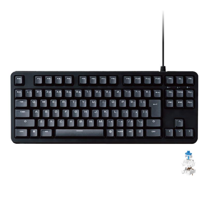 エレコム ゲーミングキーボード 有線 仕組み二カル 全キーロールオーバー 5000万回高耐久取り替えっこやとい入れる
