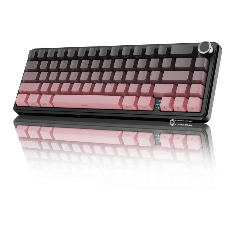 MAMBASNAKE×ATTACKSHARK X66 ゲーミングキーボード 65%レイアウト ガスケット ホットスワップ対応 三つの接続モード 2.4Ghz無線/Bluetooth/USB-C有線 メカニカル 金属ボリュームノブ付き 3000mAhバッテ 6,423円