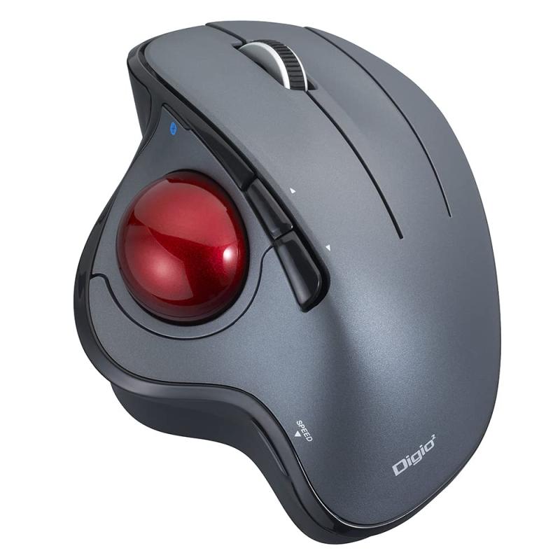ナカバヤシ Digio2トラックボールマウス 角度可変 Bluetooth5.0 5ボタン 光学式 ホワイト