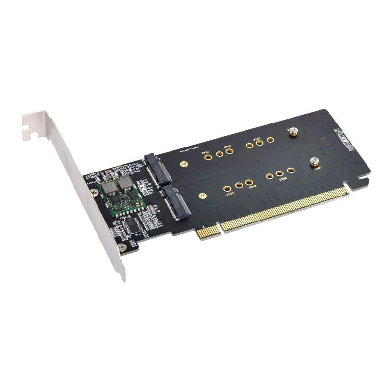 xiwai 4X NVME M.2 AHCI - PCIE Express 3.0 Gen3 X16 RAID 歌留多 VROC Raid0 ハイパーアダプター。 パソコン・周辺機器-その他