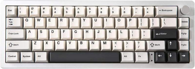 YUNZII AL66 ワイヤレスメカニカルキーボード 無線 65% ノブ付き アルミゲーミングキーボード Bluetooth/2.4G/有線 ホットスワップ対応 ガスケット搭載 潤滑済みスイッチ RGB Win/Mac用 技適認証取得 |うたかた雑貨