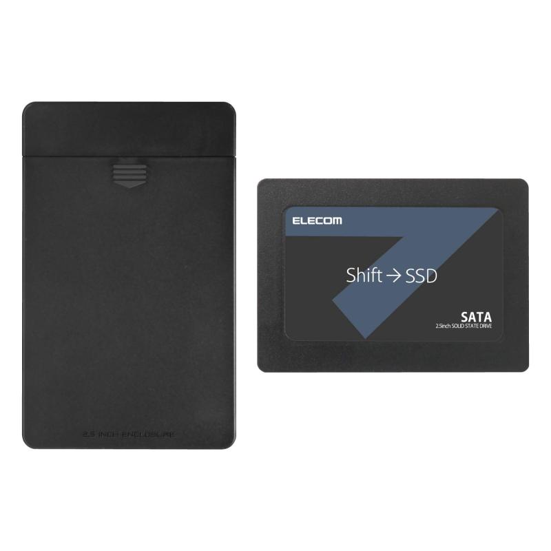 エレコム 内蔵SSD 2.5in SATA3.0 HDD入れもの付 資料うつり変わりホンブルグ帽 固定ディスク大変革 Copy Drive Lite付