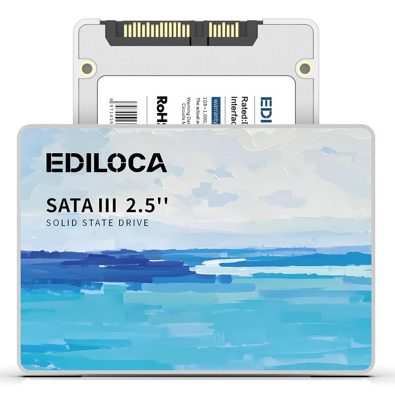 Ediloca SSD 2.5in 7粍 SATAIII 6Gb/s 内蔵SSD 3D NAND SATA SSD ES580E