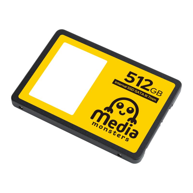 メディアモンスター 内蔵SSD 2.5 インチ SATA III 7mm 512GB MM-SSS512G