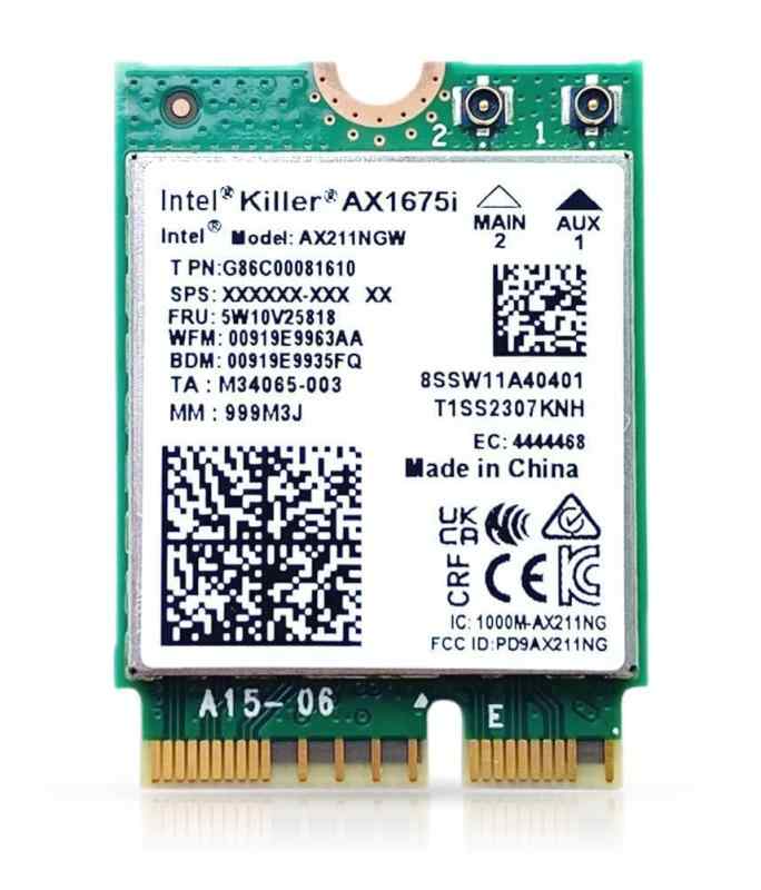 HighZer0 Electronics AX1675i Killer Series Upgraded WiFi 6E Adapter | Gaming WiFi Adapter | CNVio2 M.2 Wifi Card | 2.4 Gbps WiF