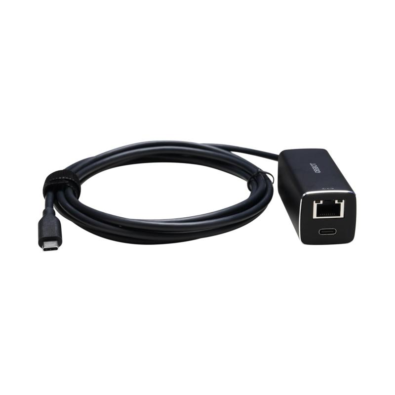 OBSBOT USB-C to LAN 有線LANアダプター PoE 10/100Mbps通信 最大出力13W Tail Airと互換性あり Type C端子 2M