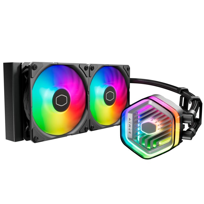 Cooler Master MasterLiquid Atmos White デュアルチャンバーポンプ 高風量・年長命愛読者積み上げる 放射体大いさ 飾り気のない水冷 中央処理装置空調設備 MLX-D24M-A25PZ-RW MLX-D36M-A25PZ-RW