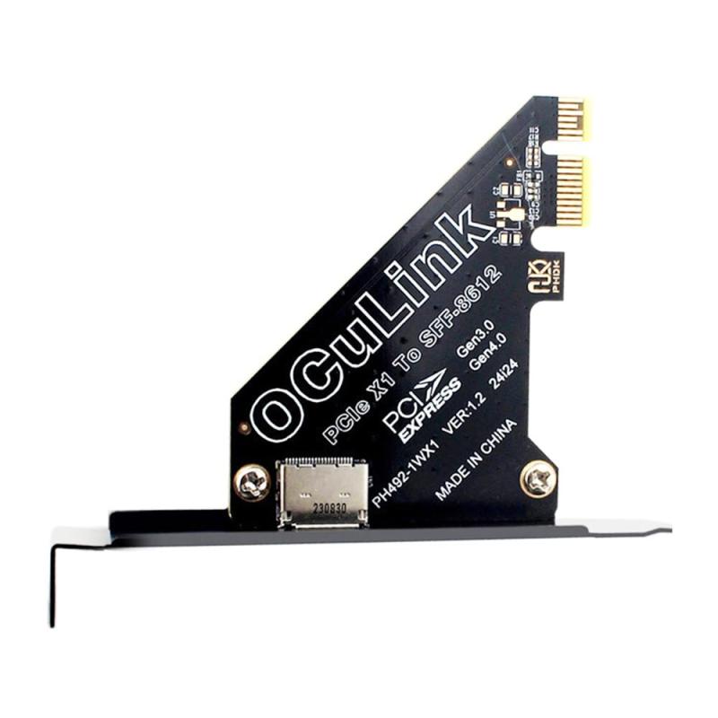 NFHK アダプター PCI-Express 4.0 PCIE 1x 8x 16x - Oculink SFF-8612 SFF-8611 ホストカード U.2 SSD eGPU 外部グラフィックカードドック用