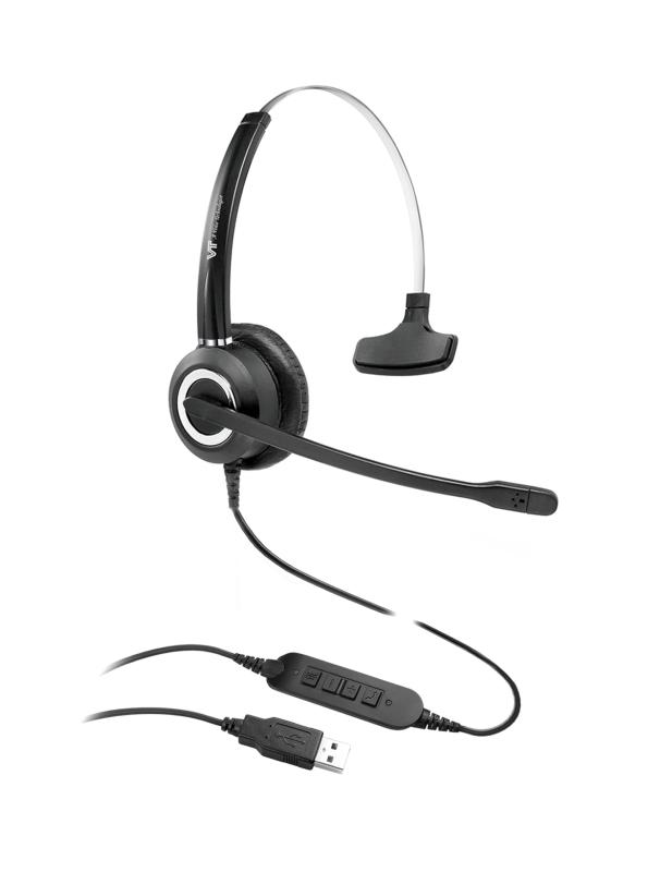 VT6200 ENCx2 USB(03) 片耳UCヘッドセット USB-A