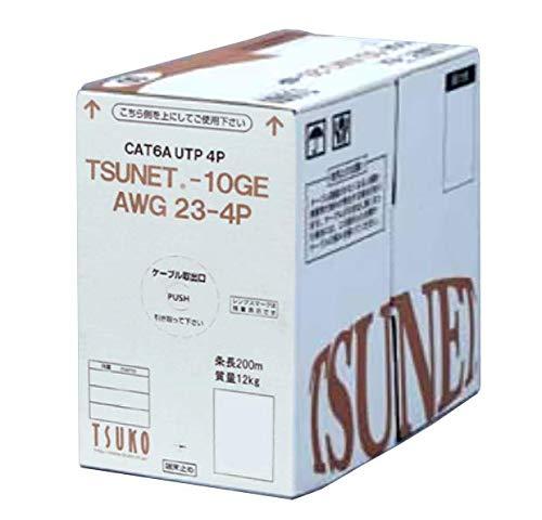 通信興業 CAT6A LANケーブル (200m巻き) TSUNET-10GE AWG23-4P