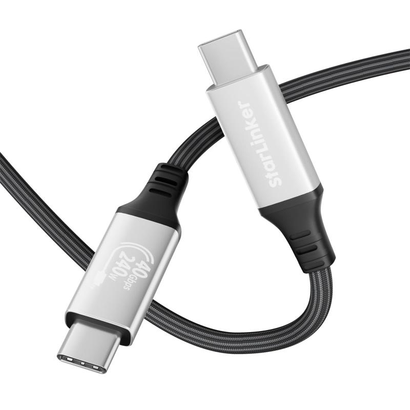 StarLinker USB4ケーブルは、Thunderbolt 4, 8K HDディスプレイ、40 gbpsデータ てんそー 転送 、USB C―USB C ケーブル、Type-C ップトップ、ハブ、ドッキング、その た 他 100Wに たいおー 対応