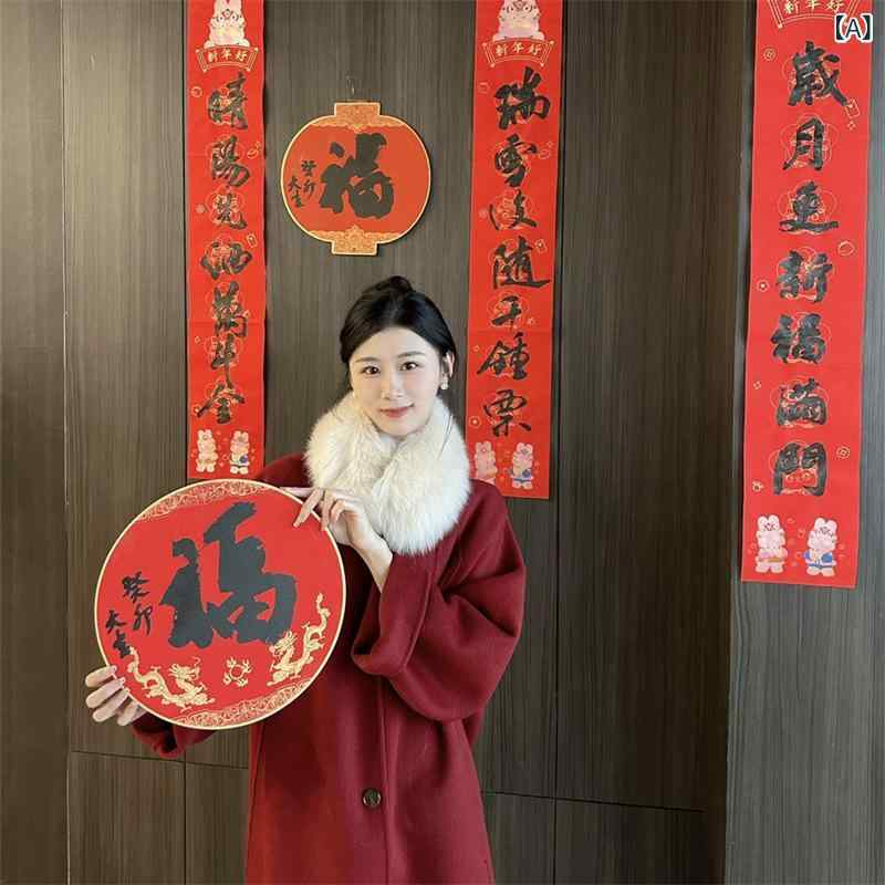 2024 年 新年 スイス 雪 夜 秋冬 新作 両面 カシミヤ コート 女性 ミディアムキツネ 毛 襟 コート