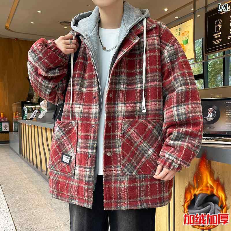 ベルベットの 厚手の ジャケット 綿服 男性 青少年 港 風 保温 ゆるい コート 綿服 男性 ファッション 冬の新 製品