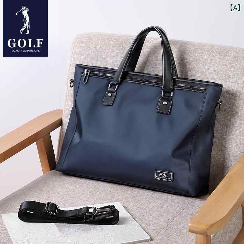 GOLF / ゴルフ ビジネスブリーフメンズファッション 軽さ 雨合羽大 静電容量 手提げ 布 御徒面子 曲がった がけ ショルダーバッグ