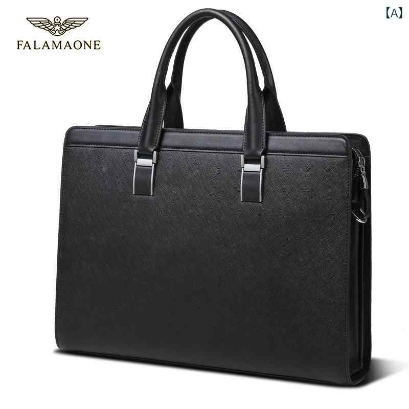 ファレアマニ 男性 ビジネス ハンドバッグ 斜め 掛け ポイントパソコンバッグ軽 贅沢 ファッションブリーフケース 11,762円
