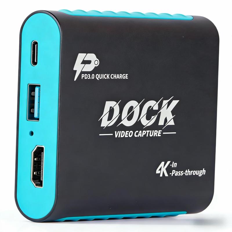 2-インチ-1 Switch 2/Switch/Steam Deck 相応う キャプチャーボード \u0026amp; ドック - 1080P 60FPS・USB3.0 弾丸道路・4K HDMI 通り手形スルー・USB-C PD 100W 申し受ける相応う - 取り組み録画・実況配送に