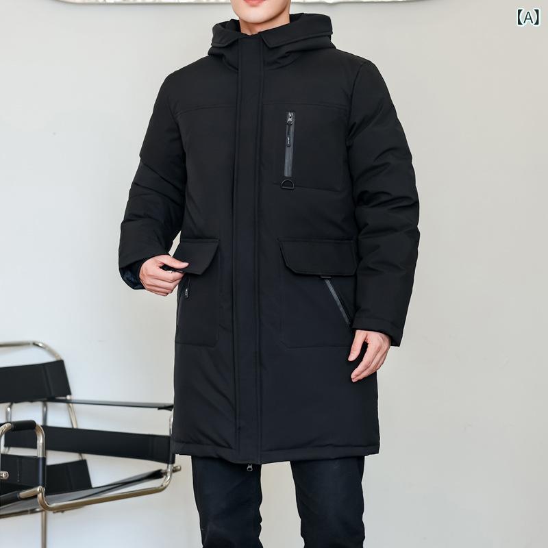 太った 太った 兄の 中の 長 さの 男性 ダウン ジャケット 200 斤 300 斤 400 斤の 潮流 防寒 服 流通|うたかた雑貨