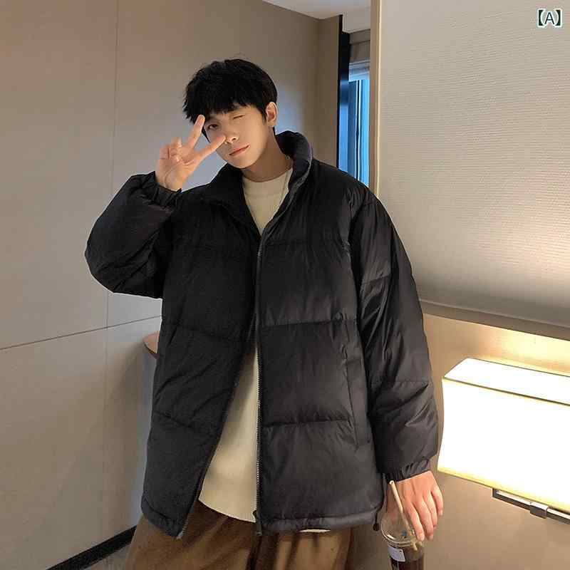 香港 風 2022 冬の 流行り 立 襟 ins 食麺麭 服 成人男性 保温 ゆるい 落ち込む 上衣 固定ディスク 1320 TP 160