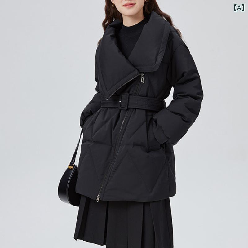 フォアグラの ダウン ジャケットの 女性 2024 冬の新 商品は 腰を 収めて 痩せて います。