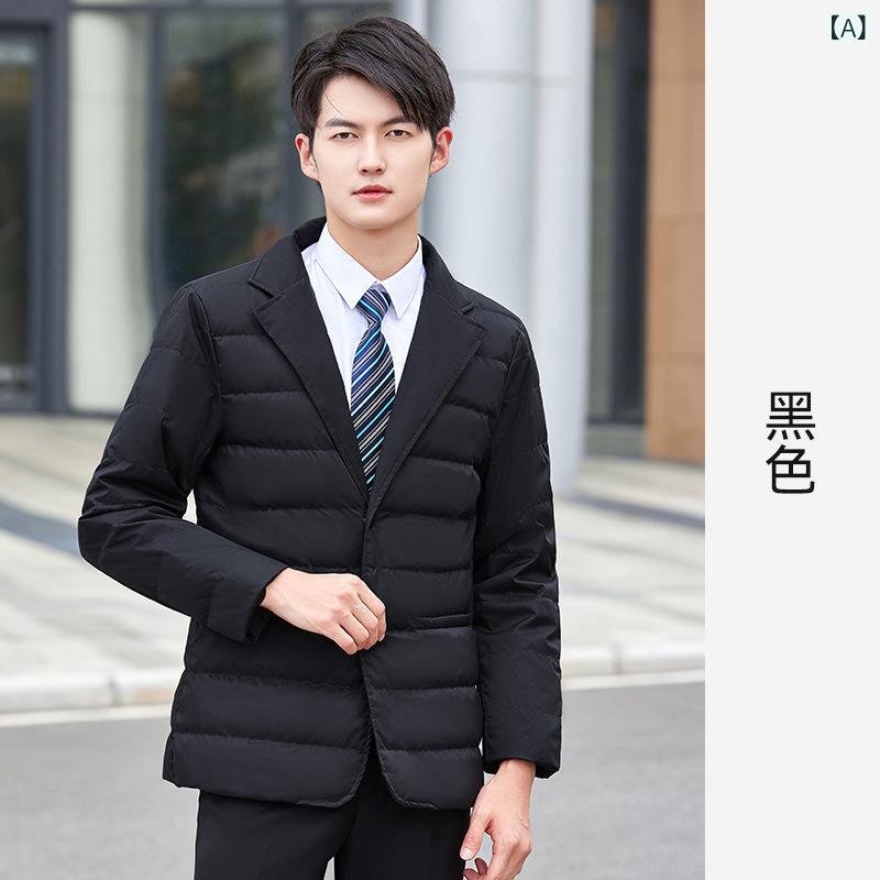職業 服の 中の 長 さの 白 鴨 羽毛 ダウン ジャケット 冬の 男女同 タイプの ビジネスは、 4 s 店の 販売 部の 作業 服を 厚く する|うたかた雑貨
