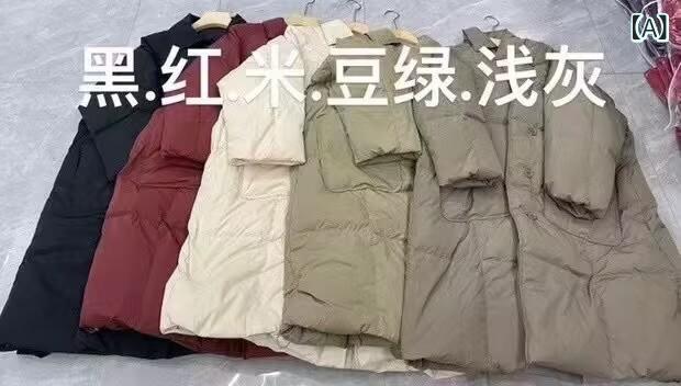 新型の 大きい サイズの 婦人 服の ファッションの カジュアルな 雰囲気の 90 毛の ダウン ジャケットの ゆったり して いる 版の 襟の スーツの 襟の単 列の ボタン
