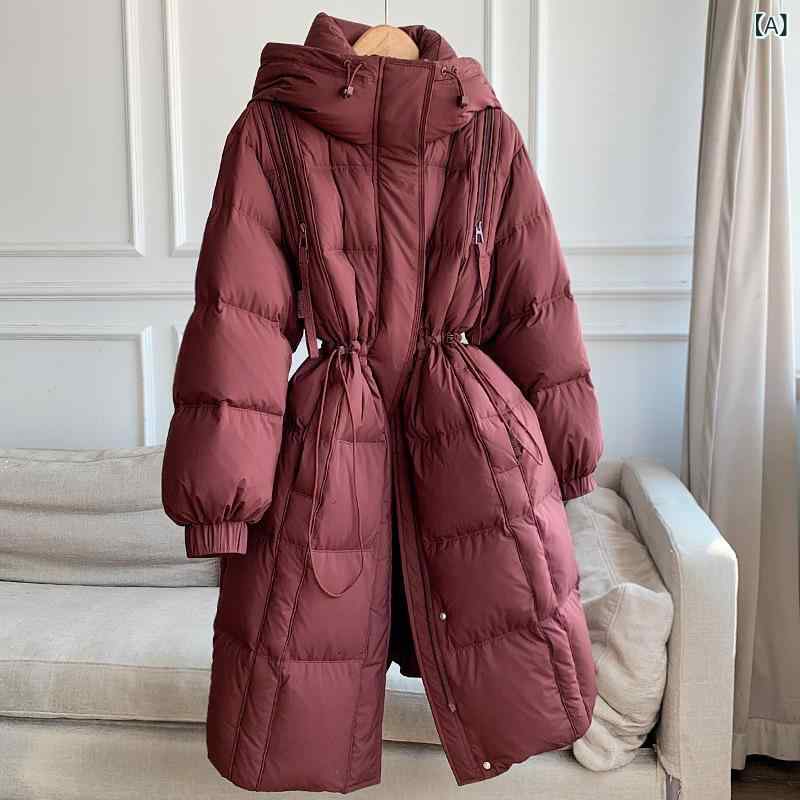 2025 年 秋冬 シーズン、この 価格は ありません 厚みの ある ウエストと 気質の 女性 用 ロングダウンジャケット 卸売 B 4 GY 990(x2)