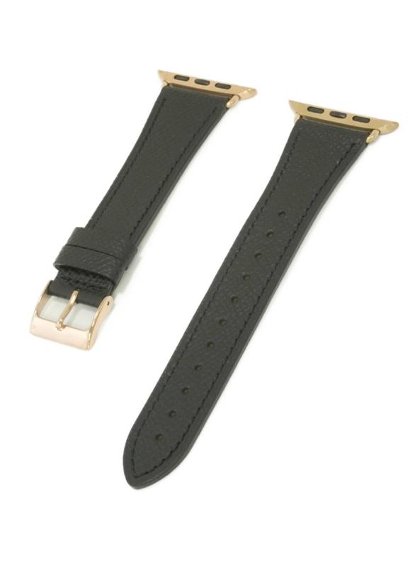 compatible with Apple Watch アップルウォッチ用 バンド ベルト エプソンレザーベルト クロカラント KUROCURRANT 44mm 45mm 46mm 49mm用 Series11/10/9/8/7/6/5/4/3/2/1/|うたかた雑貨