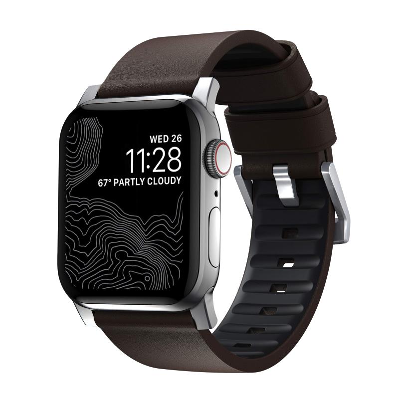 アクティブストラップ Pro(FKM) 黒いこと 雨合羽なめし革 Apple Watch Series Ultra/Ultra 2/9/8/7/6/SE/5/4用 (49粍/45粍/44粍/42粍)
