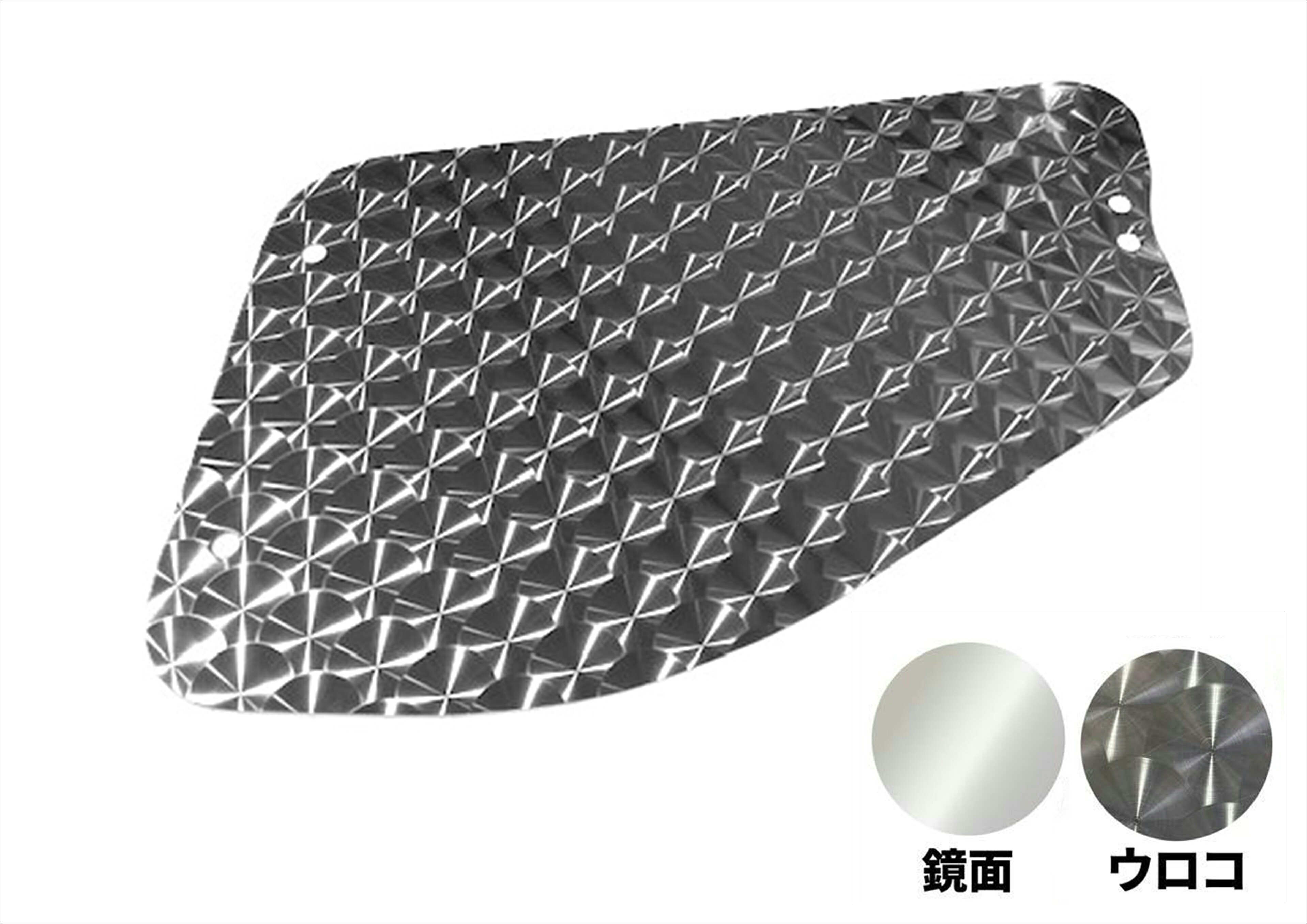 ステンレス安全窓【内窓用】ベストワンファイター/NEWファイター ふそう 中型 4t ウロコ/鏡面