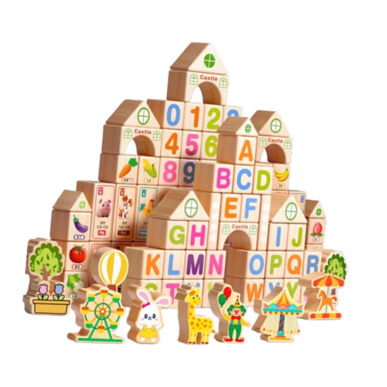 楽天市場】ジャドール 積み木セット 100個入 ブロック 木 天然木 知育