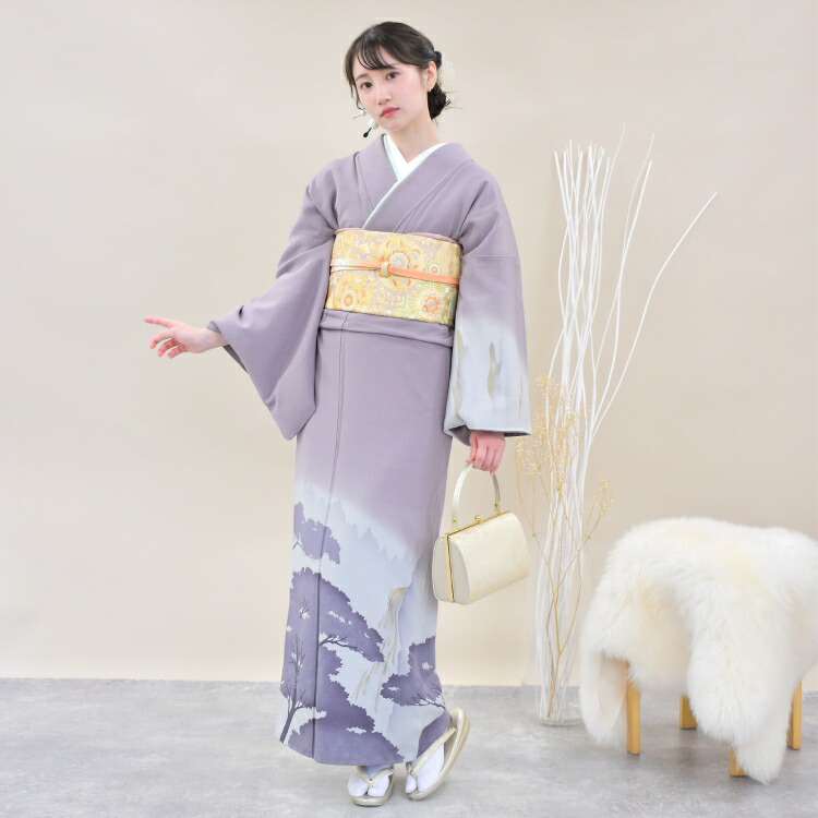着物セット 売れ筋がひ新作 女 入学式 食事会 卒業式 訪問着 附け下げ レンタル 附下訪問着セット往復送料無料付け下げ 女性 パープル ラベンダー 紫 フルセット 袋帯 着物 女性 祝賀会 園遊会 観劇 七五三 お宮参り フォーマル ゲスト 参列 結婚式 祝賀会 園遊会